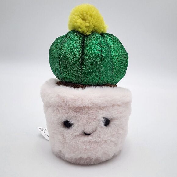 FAO Schwarz 7" Sparklers Plant‎ Golden Ball Cactus Toy Plush - Picture 1 of 6